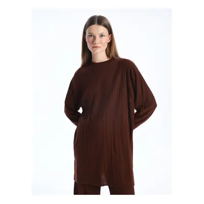 LC Waikiki Crew Neck Plain Long Sleeve Women's Knitwear Tunic