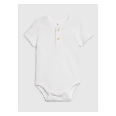 GAP Baby body henley short sleeve bodysuit - Kluci