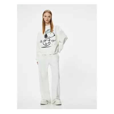 Koton Snoopy Printed Licensed Oversize Sweatshirt