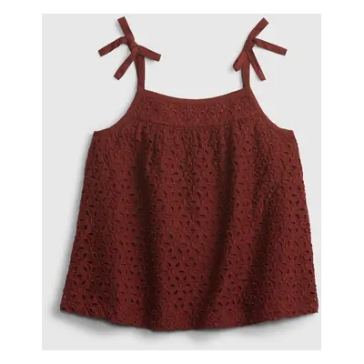 GAP Dětský top ruffle woven - Holky