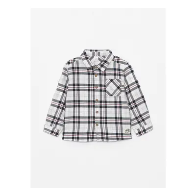 LC Waikiki Long Sleeve Plaid Patterned Baby Boy Shirt