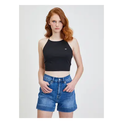 Černý dámský crop top Tommy Jeans - Dámské