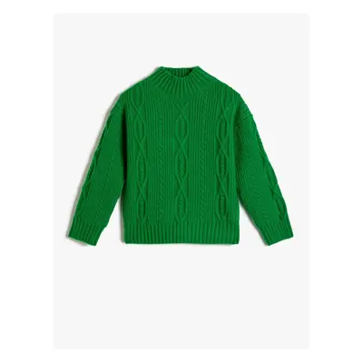 Koton Knitted Sweater Half Turtleneck Long Sleeve