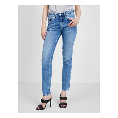 Modré dámské slim fit džíny Pepe Jeans - Dámské