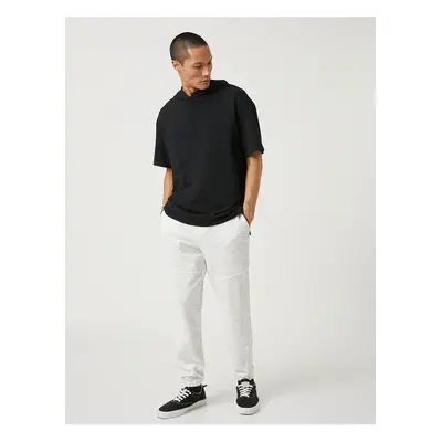 Koton Basic Sweatpants With Tie Waist, Zip, Pocket