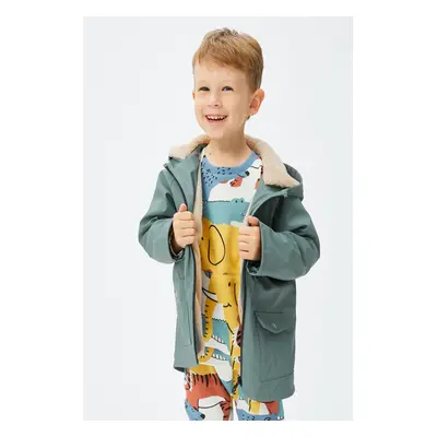 Koton Baby Boy Khaki Coat