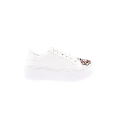 DGN Women's 872-23y Women's Toes with Crystal Stone Buckles Lace-up Shoes.