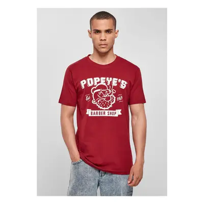 Popeye Barber Shop Tee vínové