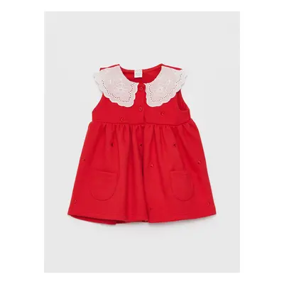 LC Waikiki Baby Girl Embroidered Collar Dress