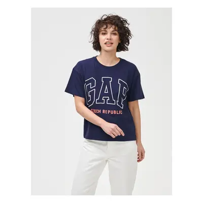 GAP Tričko Logo Czeach Republic easy short sleeve tee - Dámské