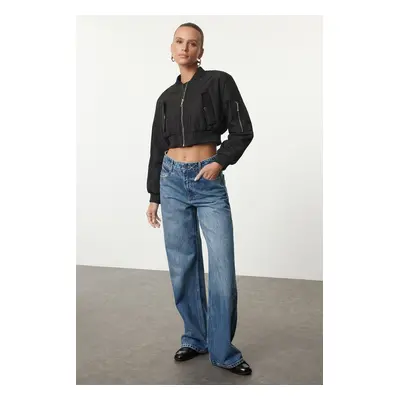 Trendyol Blue High Waist Wide Leg Jeans