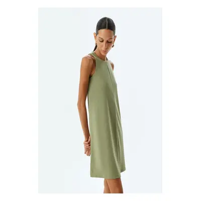 Koton Mini Dress Sleeveless Crepe Scuba Fabric Round Neck