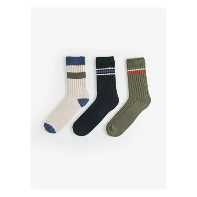 LC Waikiki 3-Pack Men's Color Block Socks