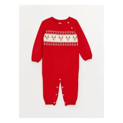 LC Waikiki - Crew Neck Baby Boy Knitted Overalls