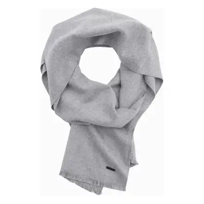 Ombre Men's monochrome fringed scarf - grey