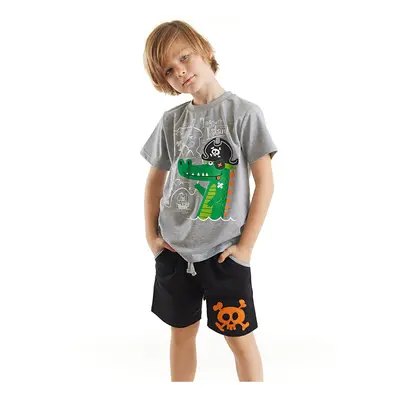 Denokids Pirate Crocodile Boys T-shirt Shorts Set