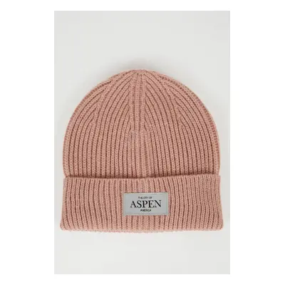 DEFACTO Women's City Themed Woven Labeled Beanie