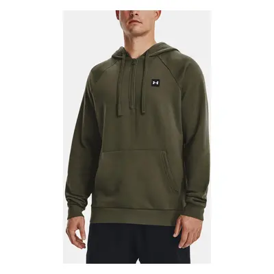 Under Armour Mikina UA Rival Fleece 1/2 Zip HD-GRN - Pánské