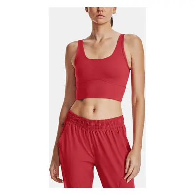 Under Armour Tílko Meridian Fitted Crop Tank-RED - Dámské