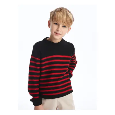 LC Waikiki Lcw Crew Neck Striped Long Sleeve Boy's Knitwear Sweater