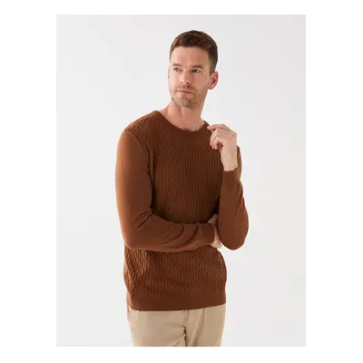 LC Waikiki Crew Neck Long Sleeve Men's Knitwear Sweater