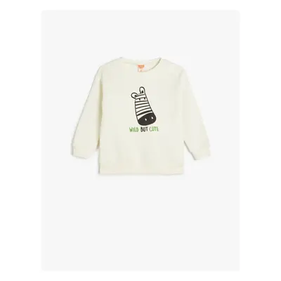 Koton Baby Boy Ecru Sweatshirt