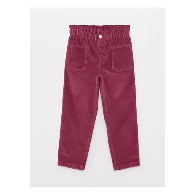 LC Waikiki Paperbag Girls Velvet Trousers