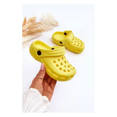 Dětská pěna Crocs Slides Žluté Percy