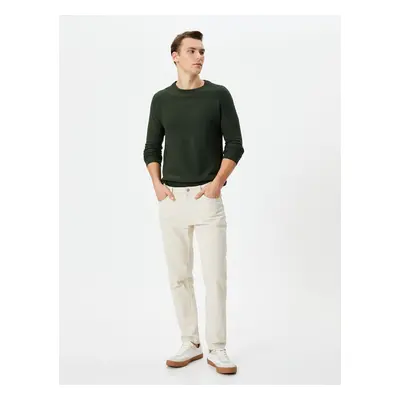 Koton Men's Khaki Sweater