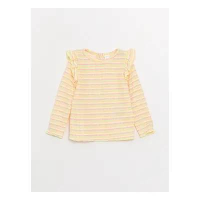 LC Waikiki Crew Neck Long Sleeve Striped Baby Girl T-Shirt