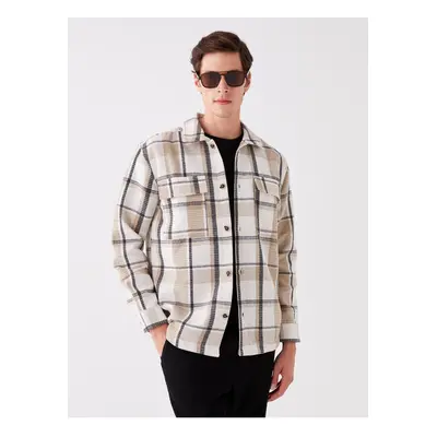 LC Waikiki Regular Fit Long Sleeve Plaid Men's Lumberjack Shirt Jacket