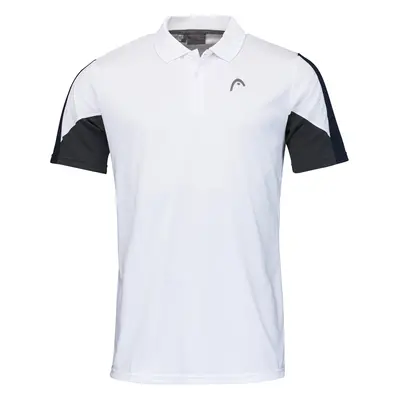 Pánské tričko Head Club Tech Polo Shirt Men White/Dark Blue