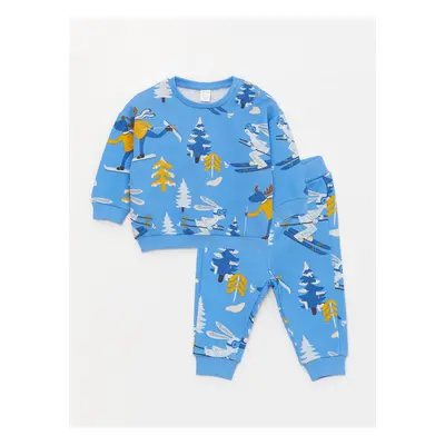 LC Waikiki Crew Neck Baby Boy Sweatshirt and Tracksuit Bottom 2-pack