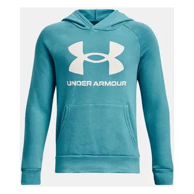 Under Armour Mikina UA RIVAL FLEECE HOODIE-BLU - Kluci