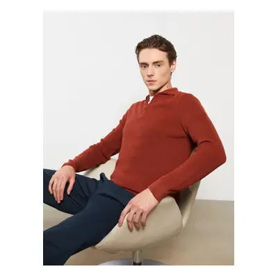 LC Waikiki High Collar Long Sleeve Men's Knitwear Sweater