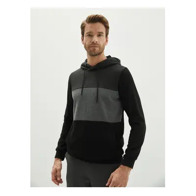 LC Waikiki Men's Long Sleeve Color Block Hoodie