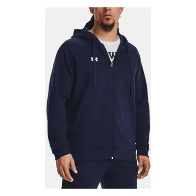 Under Armour Mikina UA Rival Fleece FZ Hoodie-BLU - Pánské