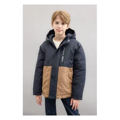 DEFACTO Boy's Water Repellent Hooded Coat