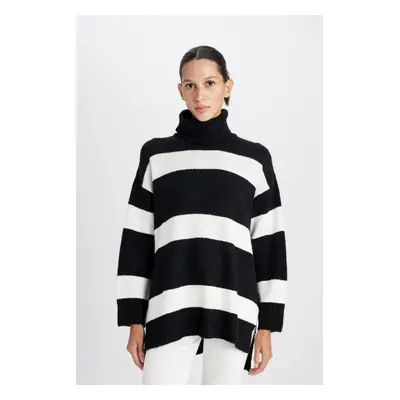 DEFACTO Relax Fit Turtleneck Tunic