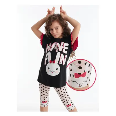 Denokids Bunny Fun Girl's T-shirt Tights Set