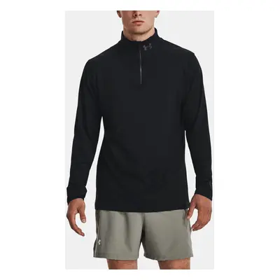 Under Armour Tričko QUALIFIER RUN 1/4 ZIP-BLK - Pánské