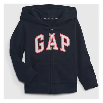 GAP Dětská mikina french terry logo - Holky