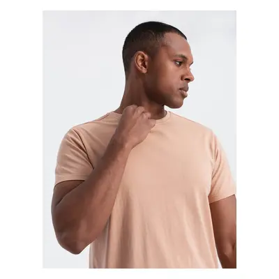 Ombre Classic BASIC men's cotton T-shirt - flesh-colored