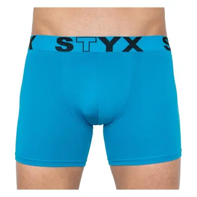 Pánské boxerky Styx long sportovní guma světle modré