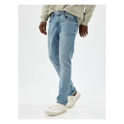 Koton Men's Trousers Light Blue