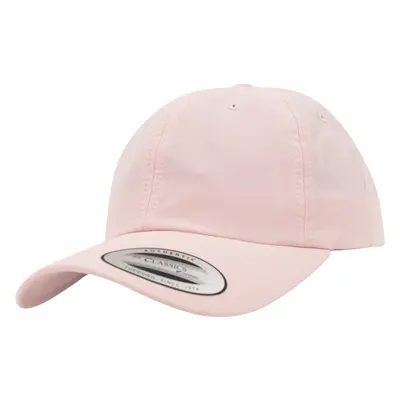 Nízkoprofilová Washed Cap růžová