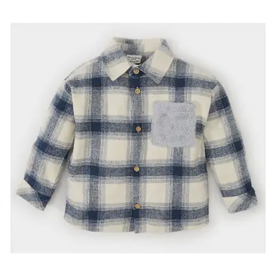 DEFACTO Baby Boy Flannel Plaid Long Sleeve Shirt