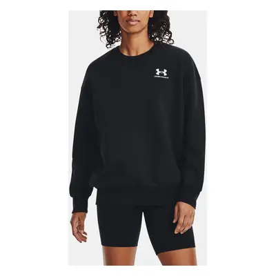 Under Armour Mikina Essential Flc OS Crew-BLK - Dámské