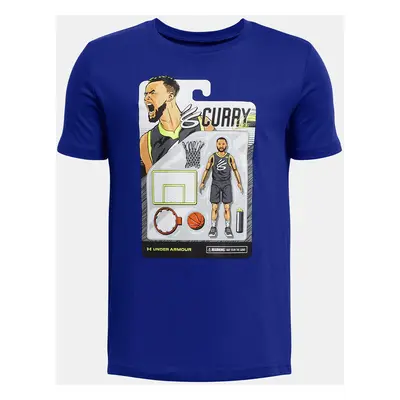 Under Armour Tričko Curry Animated Tee 1-BLU - Kluci