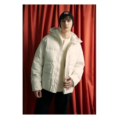 DEFACTO Puffer Jacket Hooded Zippered Double Pocket